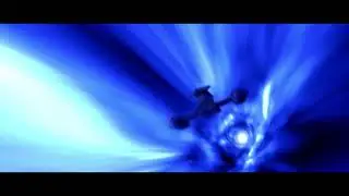 YV-865 Aurore-class freighter going through hyperspace!