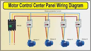 How to Make Motor Control Center Panel Wiring Diagram | 3 phase motor control circuit wiring