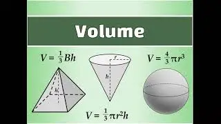 Volume of Pyramids, Cones, and Spheres