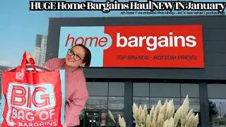 HUGE Home Bargains Haul|NEW IN January