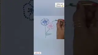 cotton bud impression painting#very easy#shorts