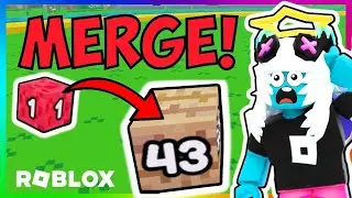OMW to the MAX LEVEL in ROBLOX Merge Block Simulator!