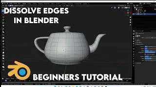 how to dissolve edges in blender |blender beginners tutorial