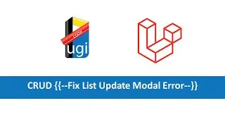 14  Laravel 7.0_CRUD FIX MODAL UPDATE ERROR