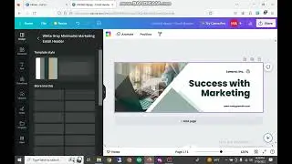 how to make email header on canva