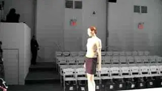 Amanda Fields pre-runway walk Malan Breton's Fashion Week 08