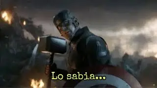 Capitán America levanta el Mjölnir | Avengers Endgame