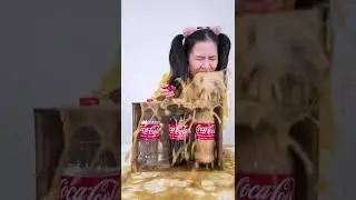 Random Drop Mentos With Coca Challenge 
