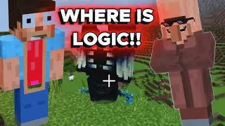 Where is Logic in Minecraft??🙃||#minecraft #viral #funny