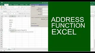excel address function