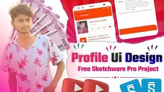Profile ui design sketchware pro project | User profile ui design free sketchware .swb file