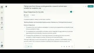 Guide to Research Article Writing using AI Perplexity, Chat GPT, Grok