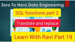 Snowflake Tutorial in Telugu 19 : snowflake sql  translate and replace functions #snowflaketutorial