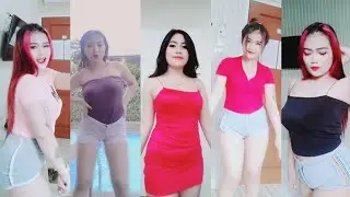 cewek cantik celana ketat body semok montok bohay tembem goyang hot