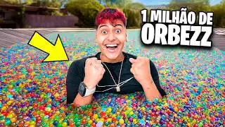 ENCHI MINHA BANHEIRA COM 1 MILHÃO DE ORBEEZ 😱