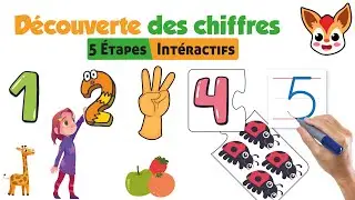Joue et Découvre les Chiffres de 1 à 5 en 5 Étapes Amusantes ! 🌈🔢 Apprentissage Interactif Enfants