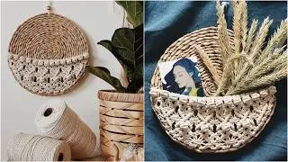 TUTORIAL MACRAME WALL POCKET