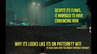 Cyberpunk 2077 vs GTA SA Definitive - Rain Comparison (watch on highest quality to see difference)