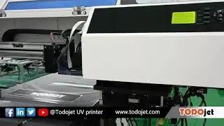 Power on self test movements of Todojet UV6090 flatbed printers.