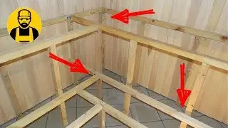 DIY Frame for a Shelf in a Bathhouse