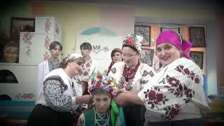 Стародавній український весільний обряд, відтворений,в музеї Овсюквської сільської бібліотеки.