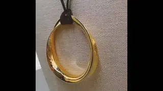 New Chari Big Circle Pendant  Necklace by BOLDHOLIC
