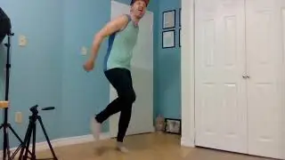 Dancing at home: Practicing shuffle