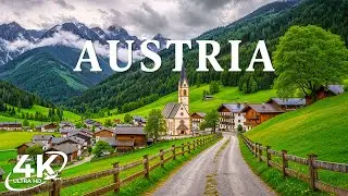 Austria 4K | Relaxing Nature & Alpine Dreams – Misty Valleys, Green Lakes & Peaceful Villages
