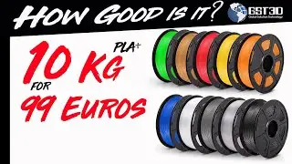 10 PLA+ Spools for 99€ // How good is the GST3D PLA+