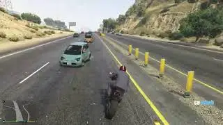 GTA V PC gameplay - best PC gameplay GTA V- Michael rode his bicycle along the road