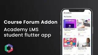 Course Forum addon  of Academy LMS student flutter app