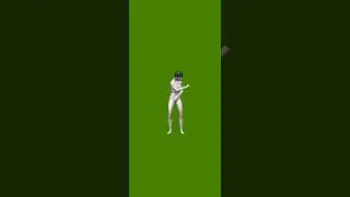 gril green screen video