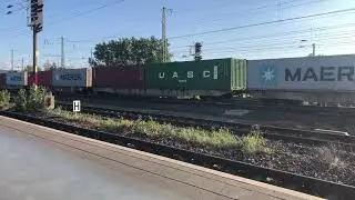 Длинный товарный поезд / Long freight train