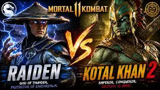 Mortal Kombat 11 | Raiden vs Kotal Kahn - Epic Battle (4K 60FPS) | PS4 Gameplay
