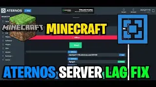 Minecraft Aternos Server Lag, unloaded chunks and stutter fix  (Easy fix ✅)
