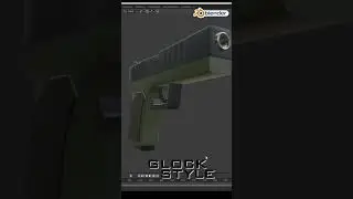Few minute Blender - Glock style gun