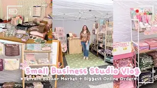 Terrain Bazaar Market + My Biggest Online Order  | Studio Vlog 065 | Small Business Vlog