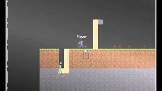 Minecraft 2D   scrolling view   entities   inventory   falling sand
