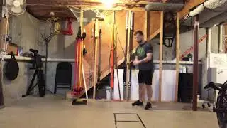 Band 90/90 Lateral Pivot Follow Through