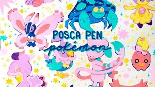 Drawing Pokemon w/ Posca Pens ☆ Sketchbook Session