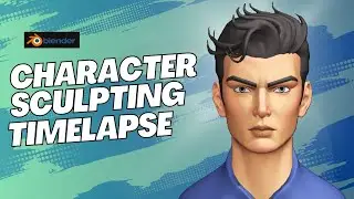 Character Design Timelapse / Blender TImeplase of Sculpting