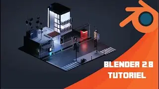 How to make an Isometric Scene in blender 2.8 Part 1