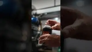 60 second Scrambler motorbike oil change!