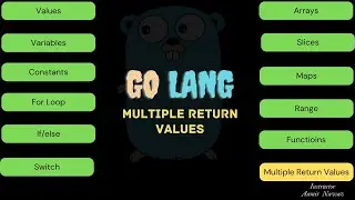 12 - How function returns multiple values in Golang explained (Urdu/hindi)