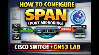 How to Configure SPAN (Port Mirroring) on a Cisco Switch | GNS3 Step-by-Step Lab
