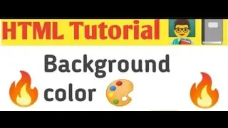 How to change background color in HTML. 