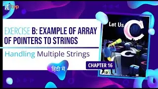 Let us C Solutions | C Programming | Example of Array of Pointers to Strings