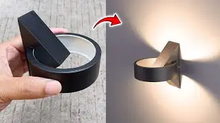 DIY: Transform PVC Pipe Into Sleek Wall Decoration Lamp!