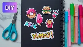 DIY Homemade stickers 😍 : tutorial 