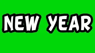 New Year 2024 Animation Green Screen| 2023 to 2024 Animation Green Screen